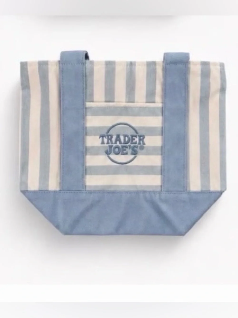 Blue Stripe Canvas Tote Bag - Trader Joe’s